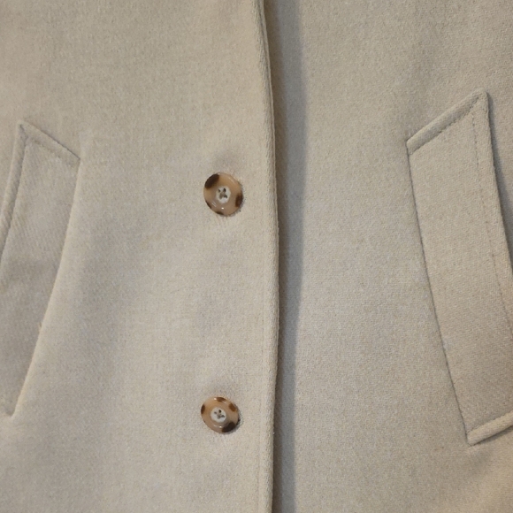 Abercrombie & Fitch Cream Dad Coat - Picture 3 of 5